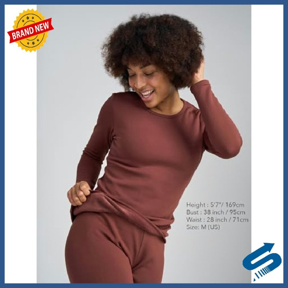 Women's Thermal Fleece Base Layer Top Lightweight Midweight Heavyweight - Picture 5 of 7